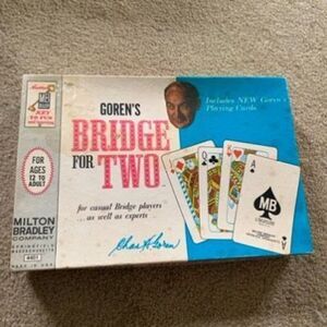 Goren’s Bridge For Two Milton Bradley 1964